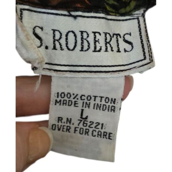 Vintage 90s Cotton Lined Gauzy Boho Grunge Dress Womens Size L Black - Picture 6 of 8